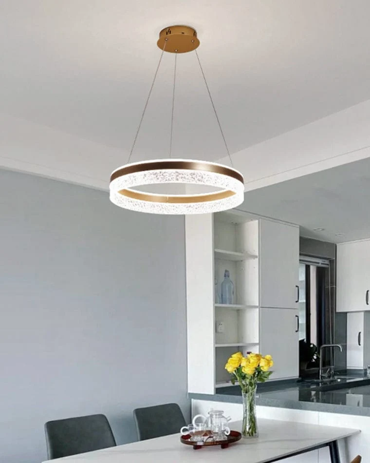 Lustre Design LED en Verre