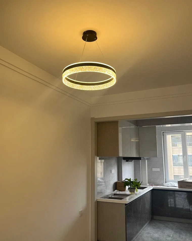 Lustre Design LED en Verre