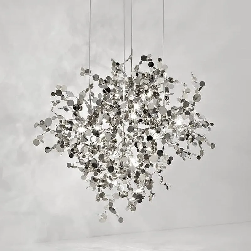 Lustre Suspendu Nuage Doree brillant