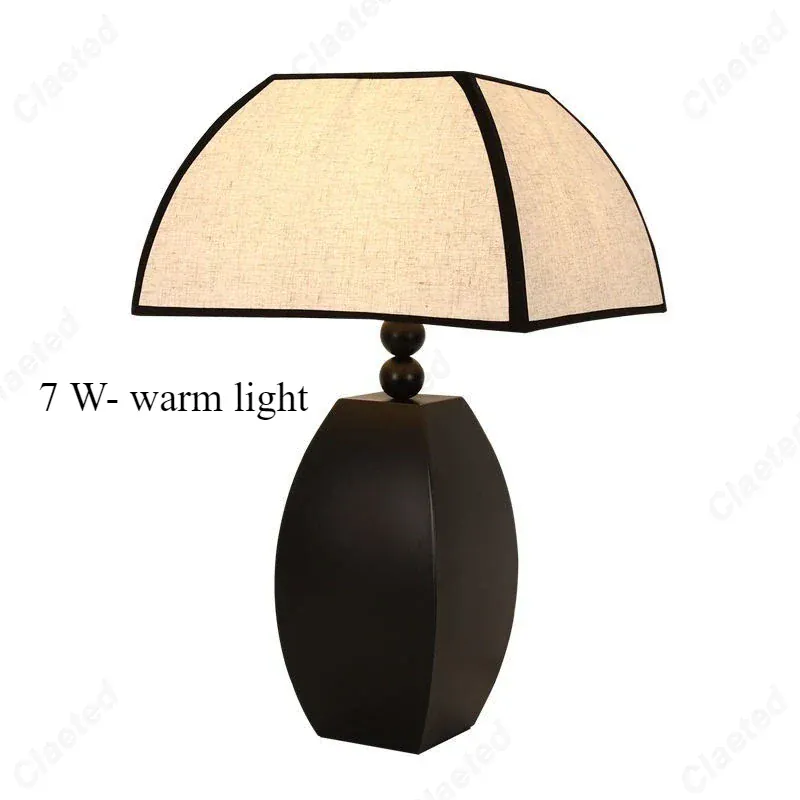 Lampe de Table Noire et Blanche