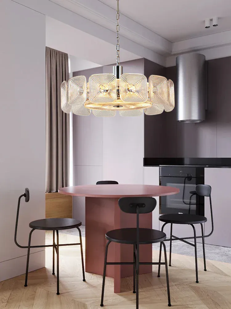 Lustre pour cuisine en verre