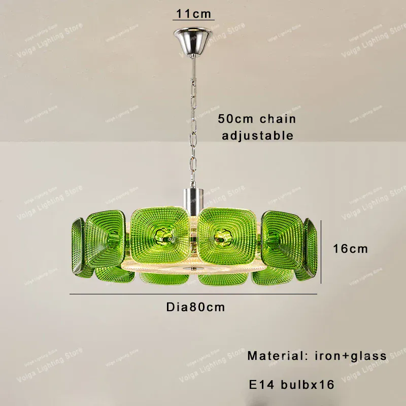 Lustre pour cuisine en verre