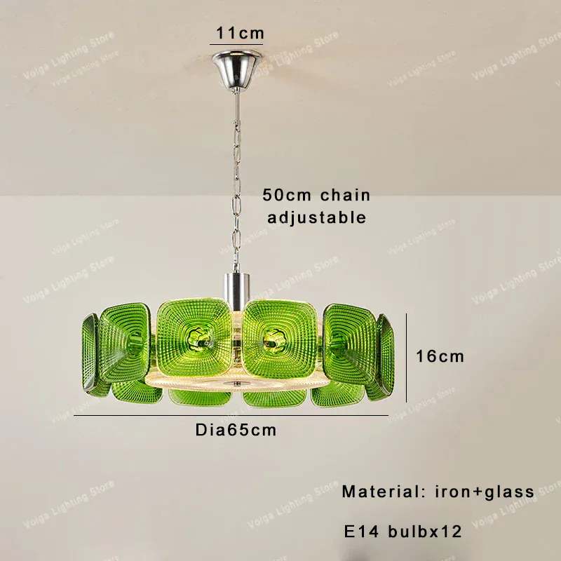 Lustre pour cuisine en verre