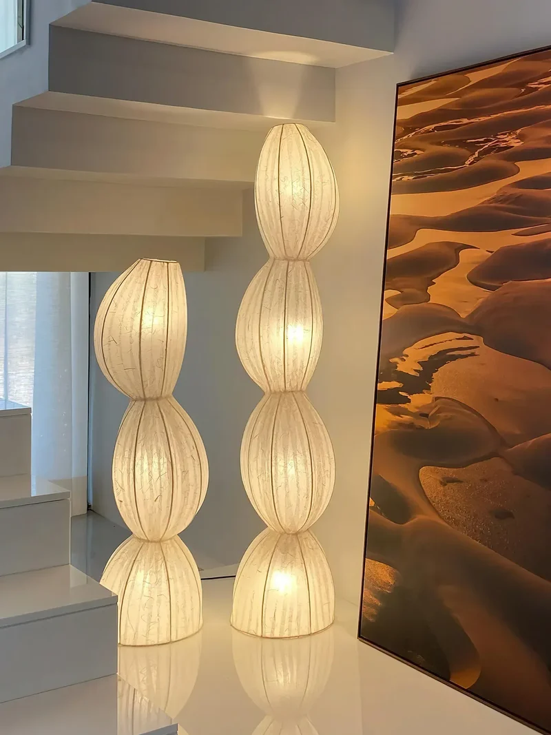Lampadaire pour salon blanc