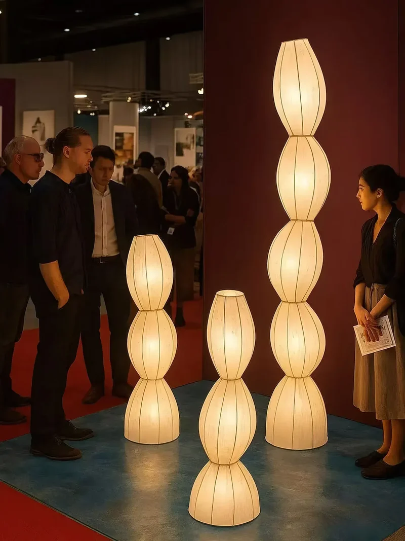 Lampadaire pour salon blanc