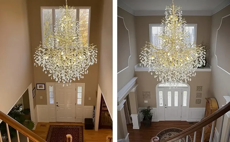 Lustre Design pour Salon et Haut Plafond