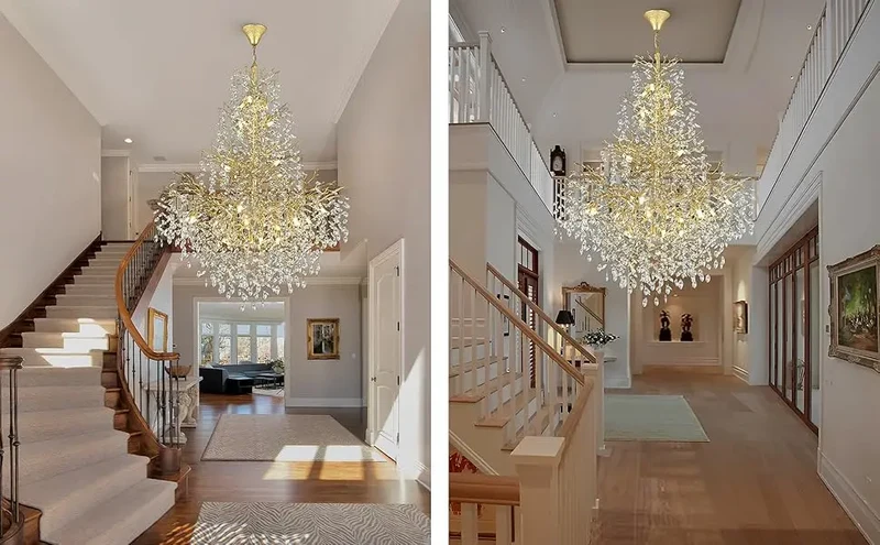 Lustre Design pour Salon et Haut Plafond