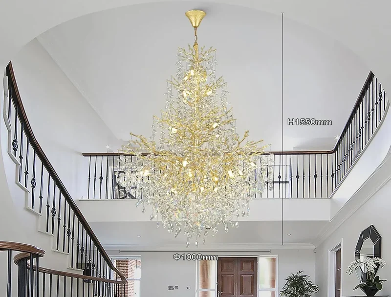 Lustre Design pour Salon et Haut Plafond