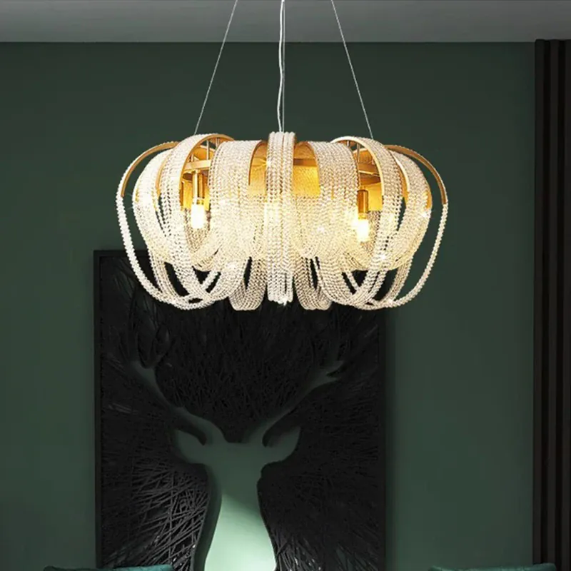 home decorationPendant lights, luxury crystal living room chandelier, bedroom Pendant lamp, ceiling light, indoor lighting