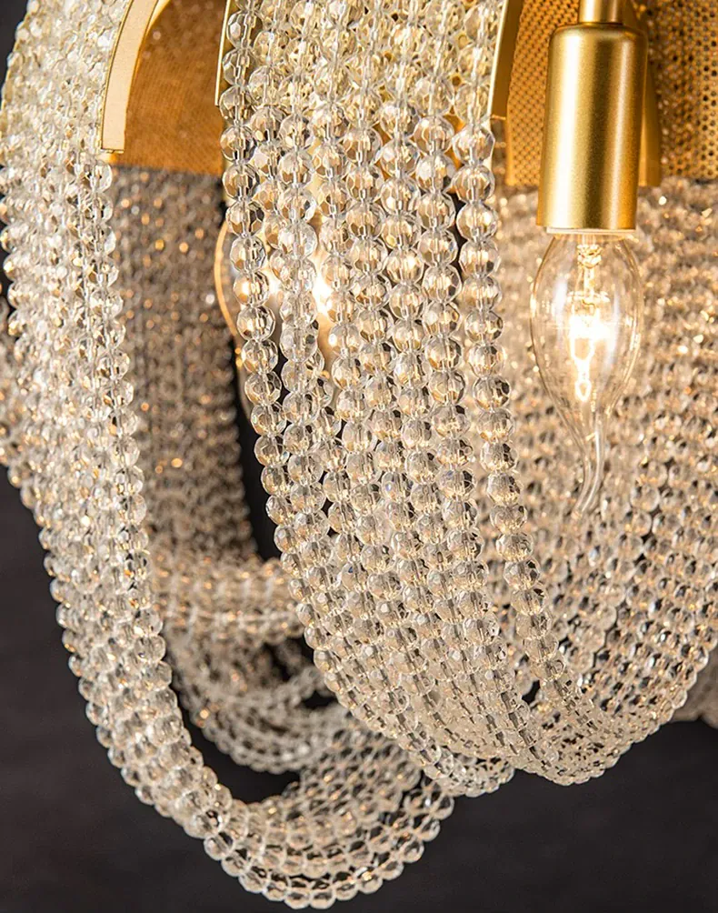 home decorationPendant lights, luxury crystal living room chandelier, bedroom Pendant lamp, ceiling light, indoor lighting