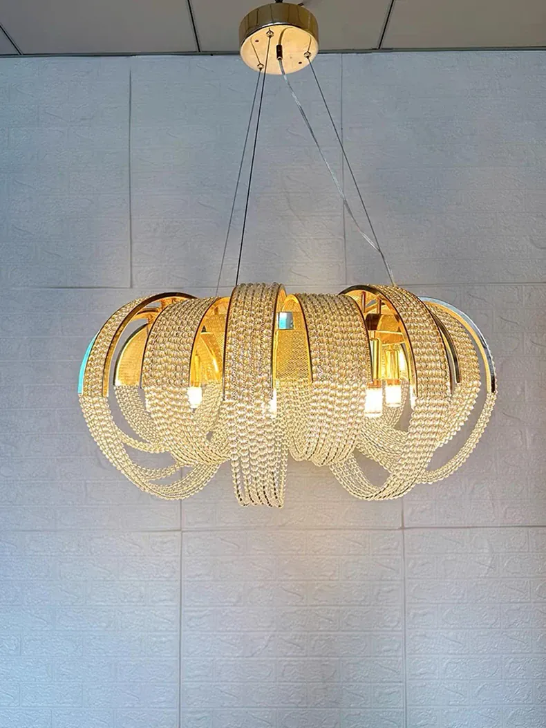 home decorationPendant lights, luxury crystal living room chandelier, bedroom Pendant lamp, ceiling light, indoor lighting
