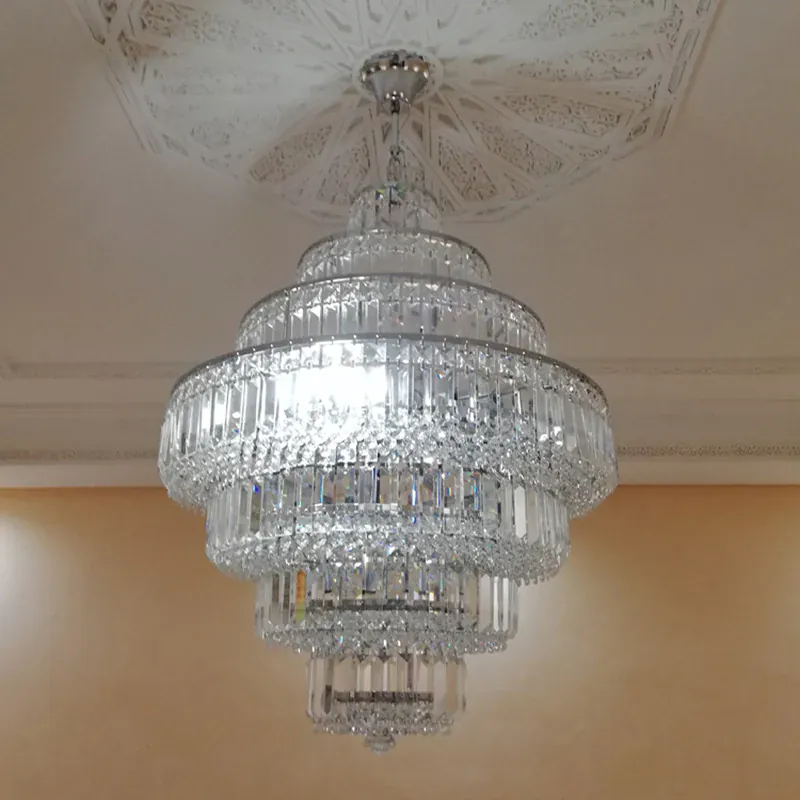 Lustre en verre cristal de style empire