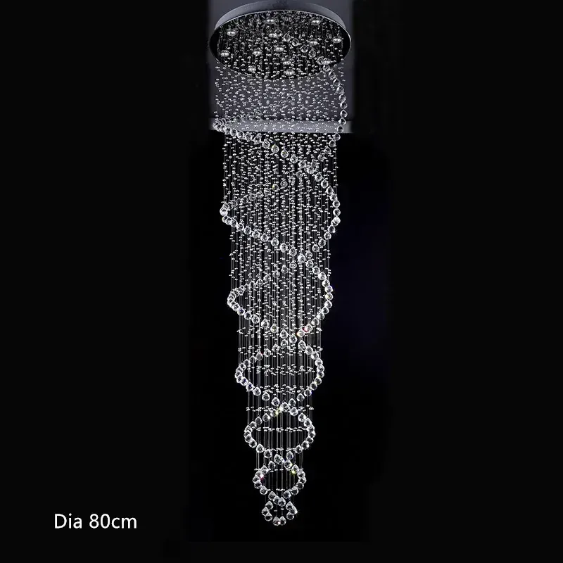 Lustre moderne LED suspendu pour escalier