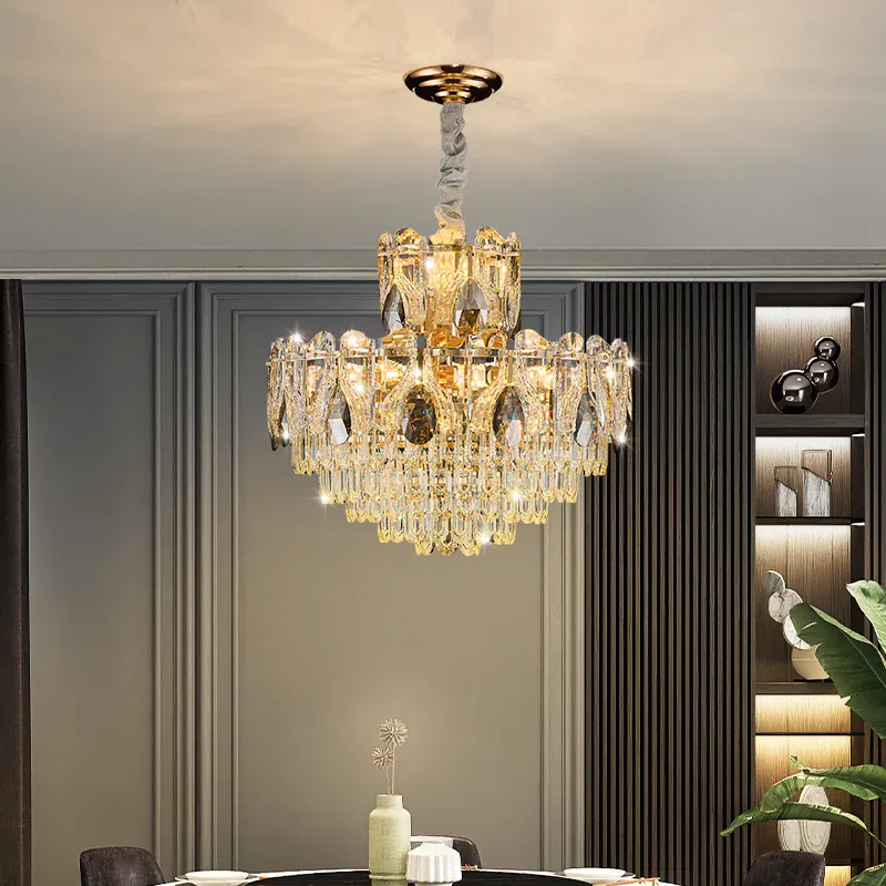 Lustre de luxe en verre haut de gamme