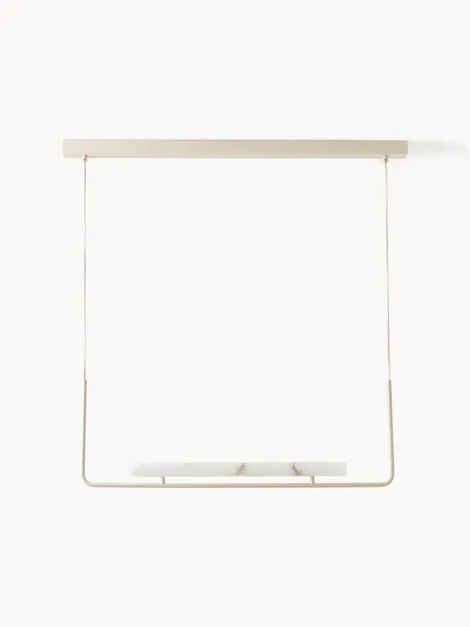 Lustre minimaliste blanc ilot