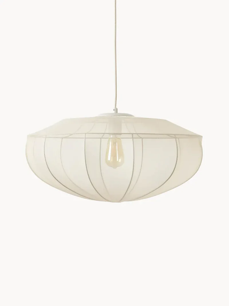 Suspension Tulle Blanche Chambre