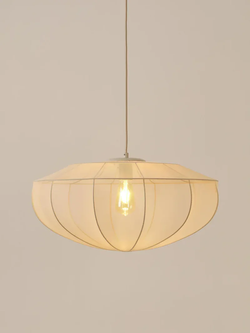 Suspension Tulle Blanche Chambre