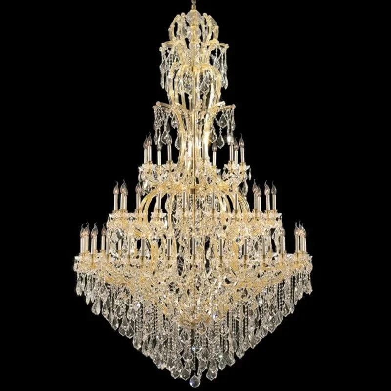 Lustre Pampilles pour Haut Plafond
