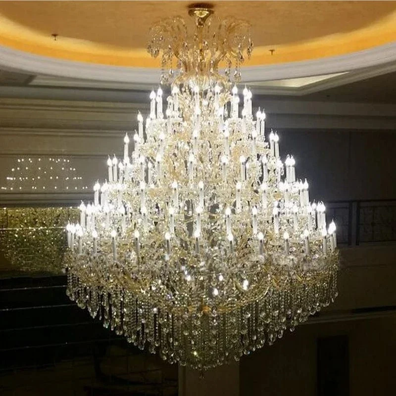 Lustre Pampilles pour Haut Plafond