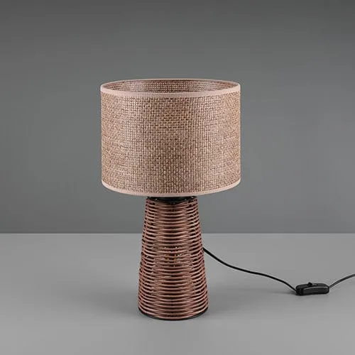 Lampe Sur Pied En Rotin