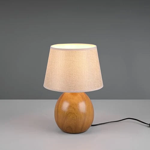 Lampe De Chevet Blanc Et Bois