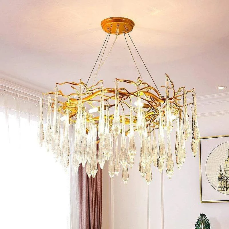 Lustre Grande Taille Design Verre