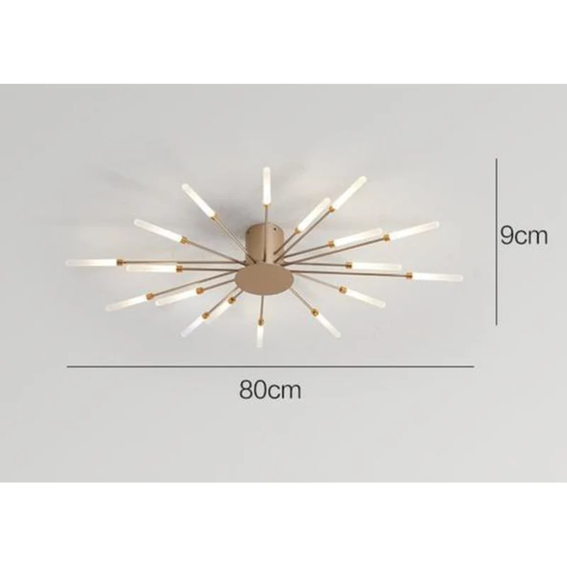 Lustre Moderne Doré