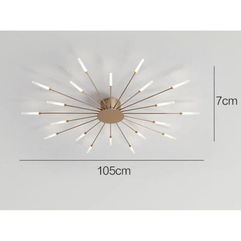 Lustre Moderne Doré