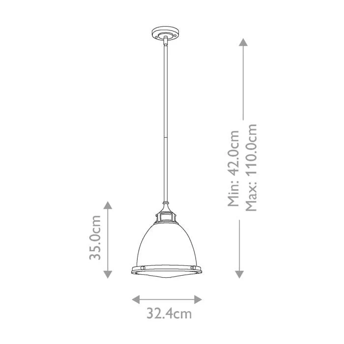 Suspension Bar Argenté Rétro pour Cuisine
