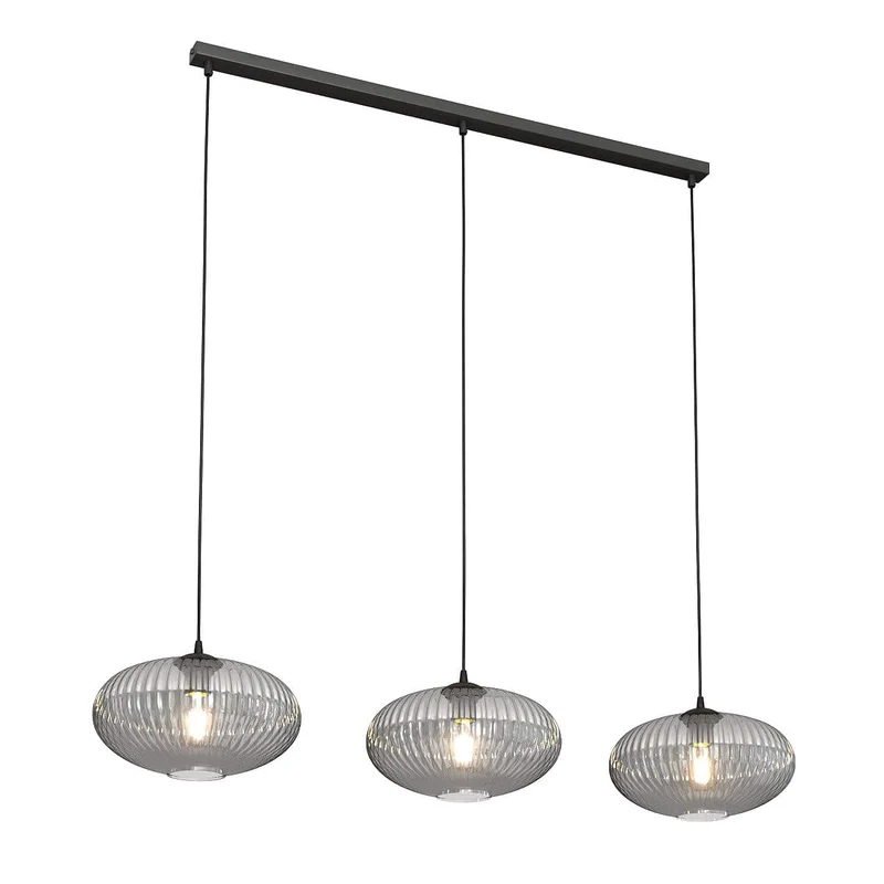 Lampes suspension en verre noir Salle a Manger