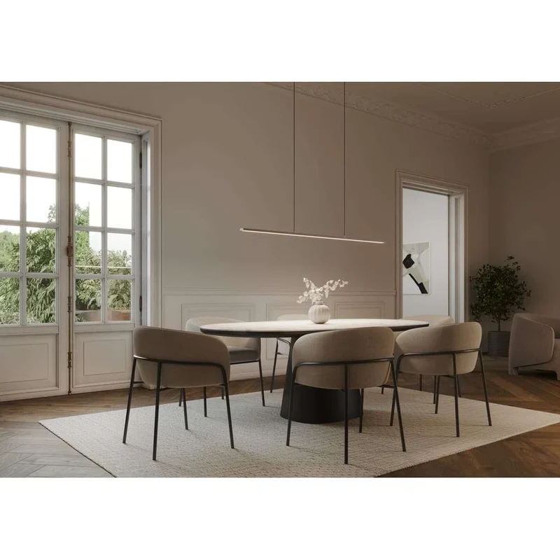 SLIM LANGBORDSPENDEL L180 SORT LED