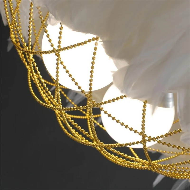 Lustre Plume Blanc