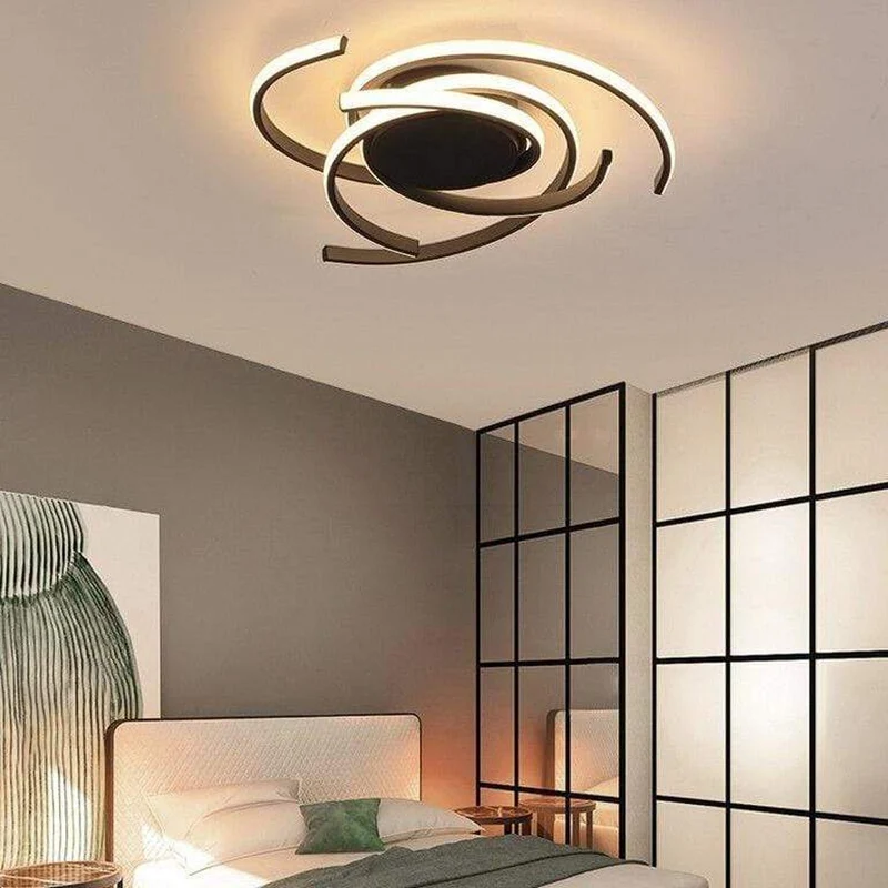 Lustre Noir Moderne