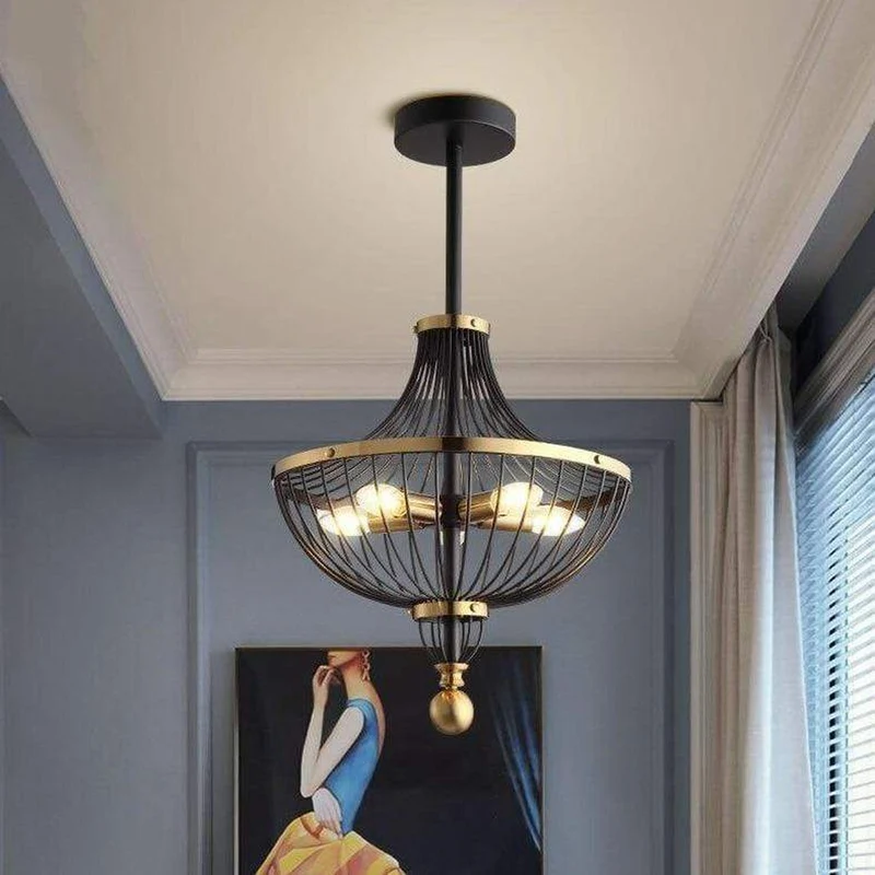 Lustre Fer Noir