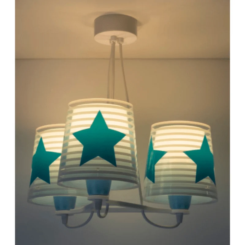 Lustre Chambre Bleu