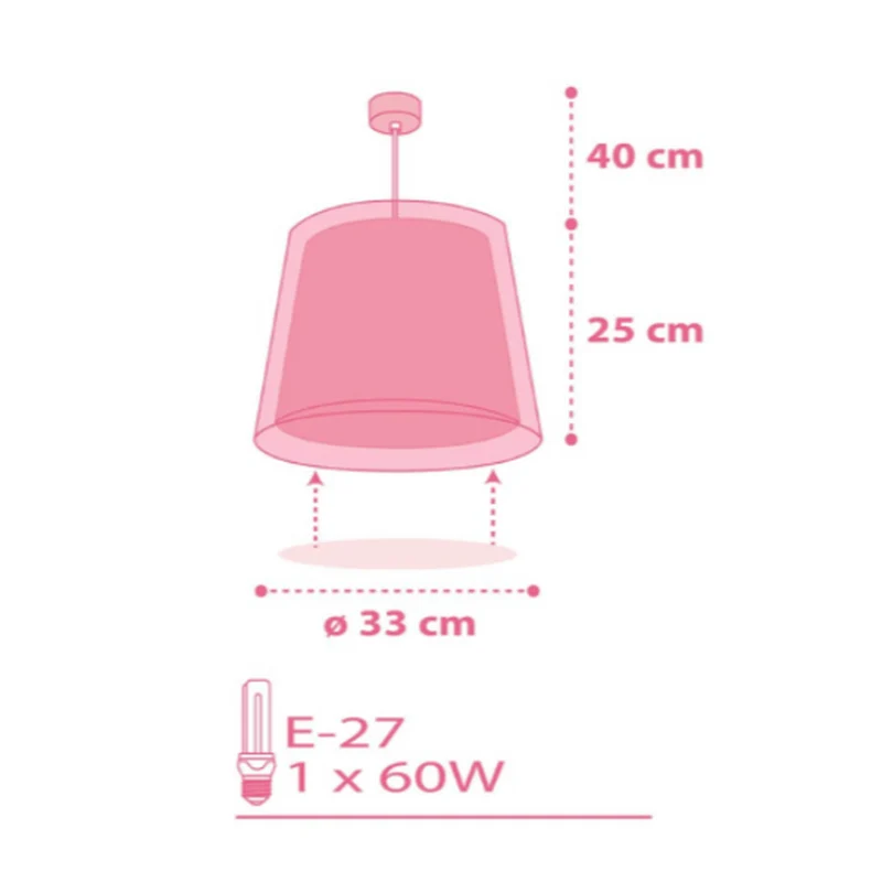 Luminaire Suspension Rose