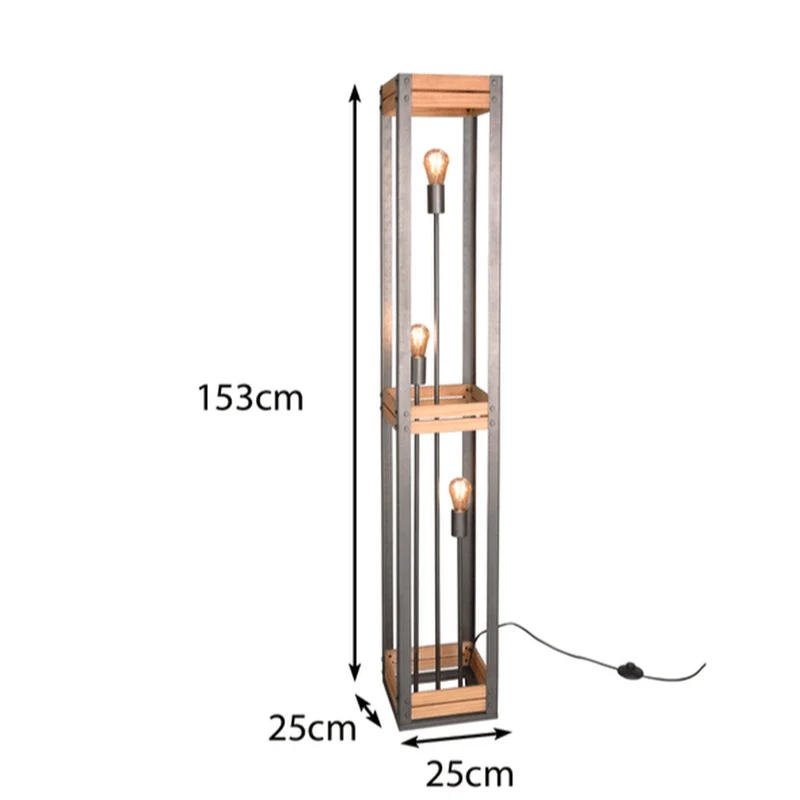 Lampadaire Bois Naturel