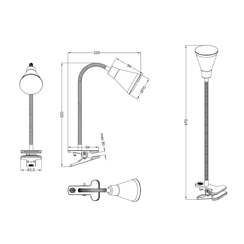 Lampe Col De Cygne Led