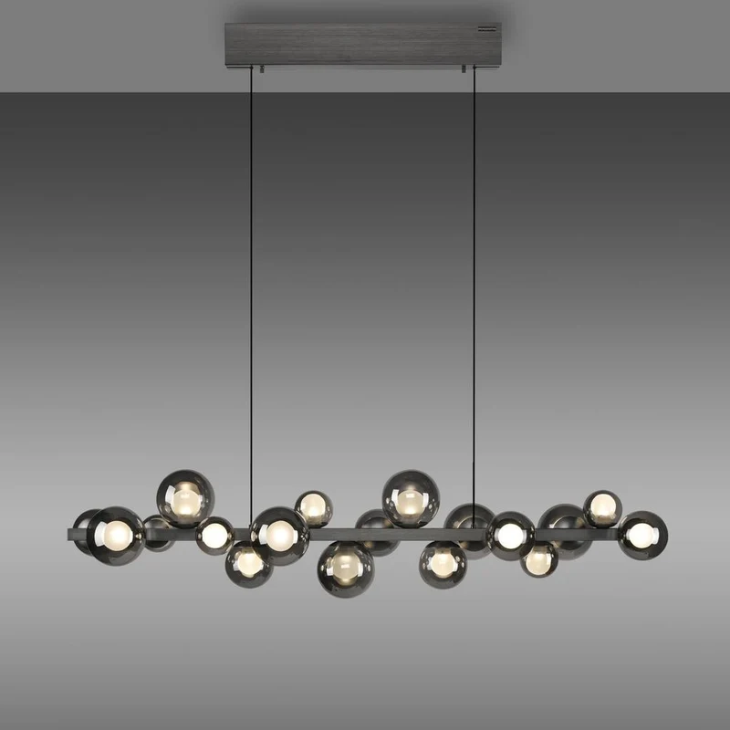 PURE E-POPUP LANGBORDSPENDEL 115 CM GLAS MØRKEGRÅ