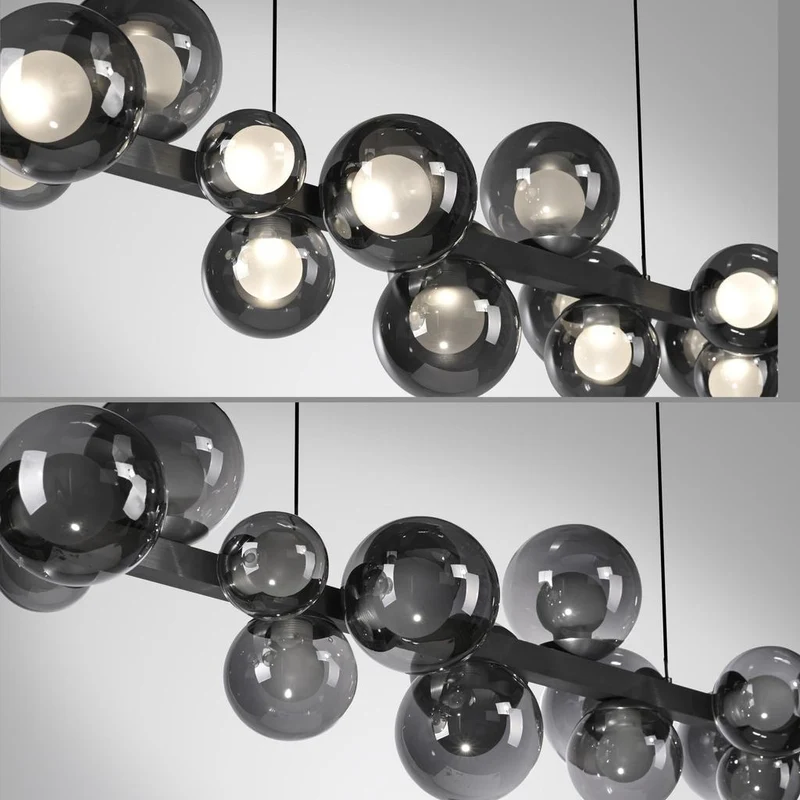 PURE E-POPUP LANGBORDSPENDEL 115 CM GLAS MØRKEGRÅ