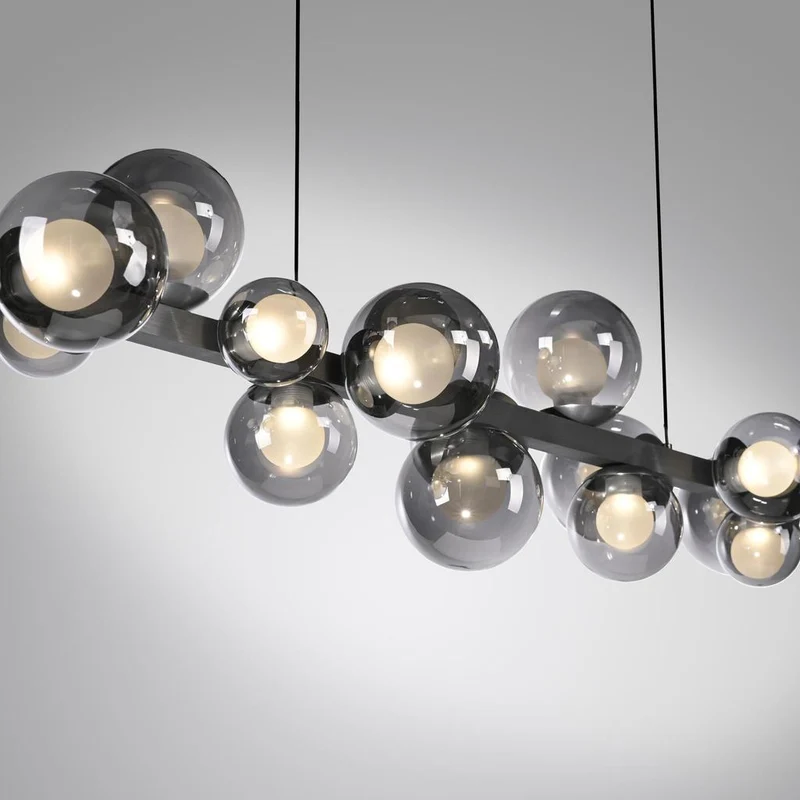PURE E-POPUP LANGBORDSPENDEL 115 CM GLAS MØRKEGRÅ