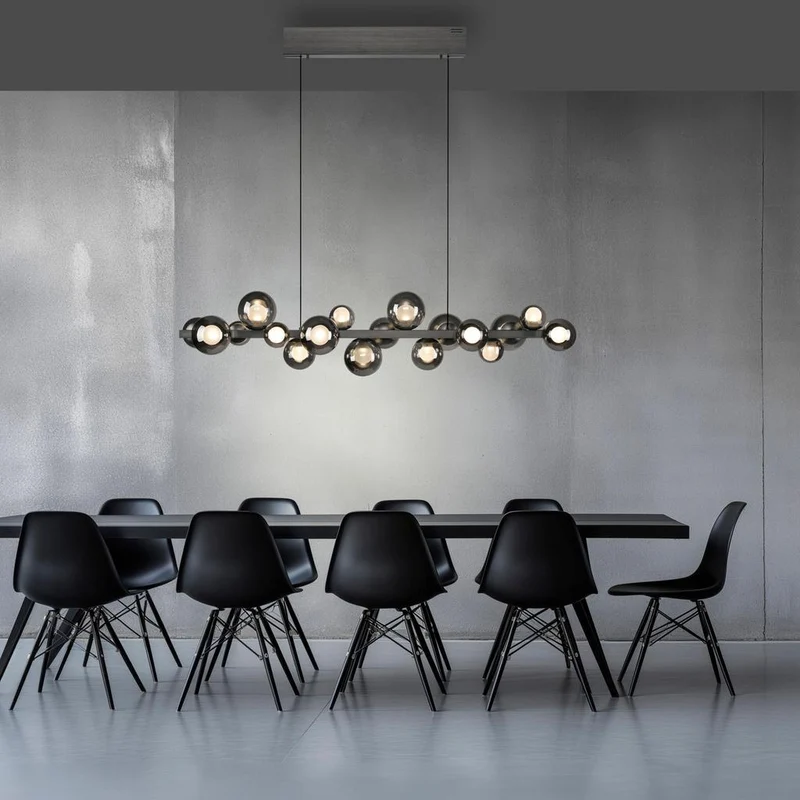 PURE E-POPUP LANGBORDSPENDEL 115 CM GLAS MØRKEGRÅ