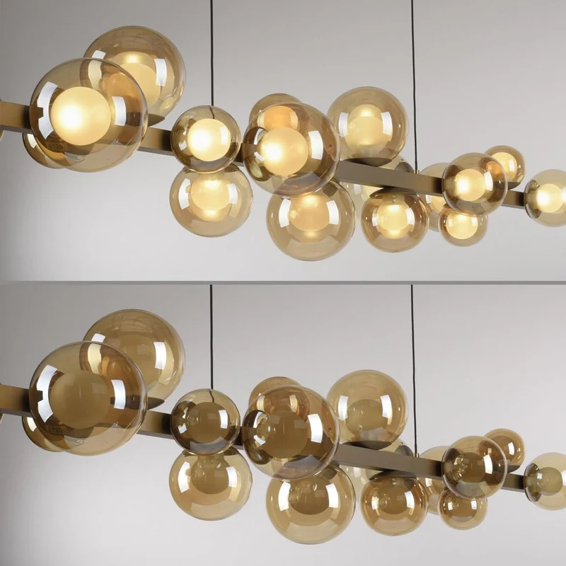 PURE E-POPUP LANGBORDSPENDEL 115 CM GLAS CHAMPAGNE