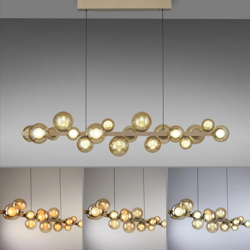 PURE E-POPUP LANGBORDSPENDEL 115 CM GLAS CHAMPAGNE