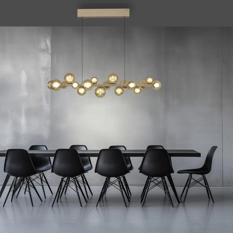 PURE E-POPUP LANGBORDSPENDEL 115 CM GLAS CHAMPAGNE