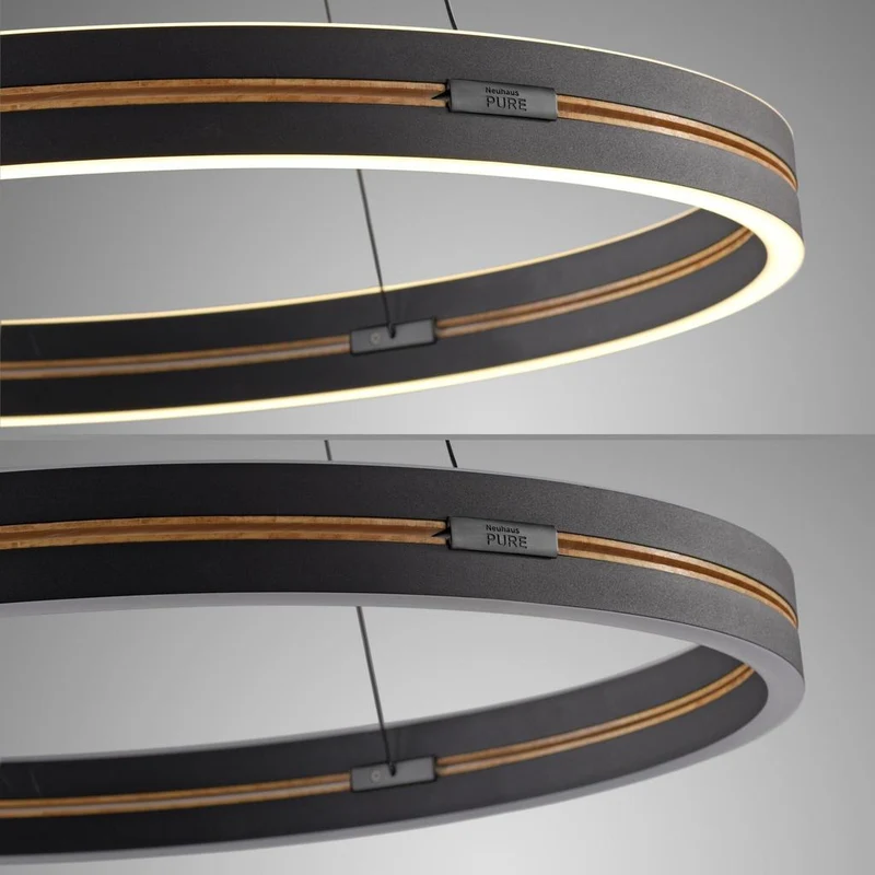 PURE E-LOOP PENDEL MED HEJS Ø70 SORT/EGETRÆ
