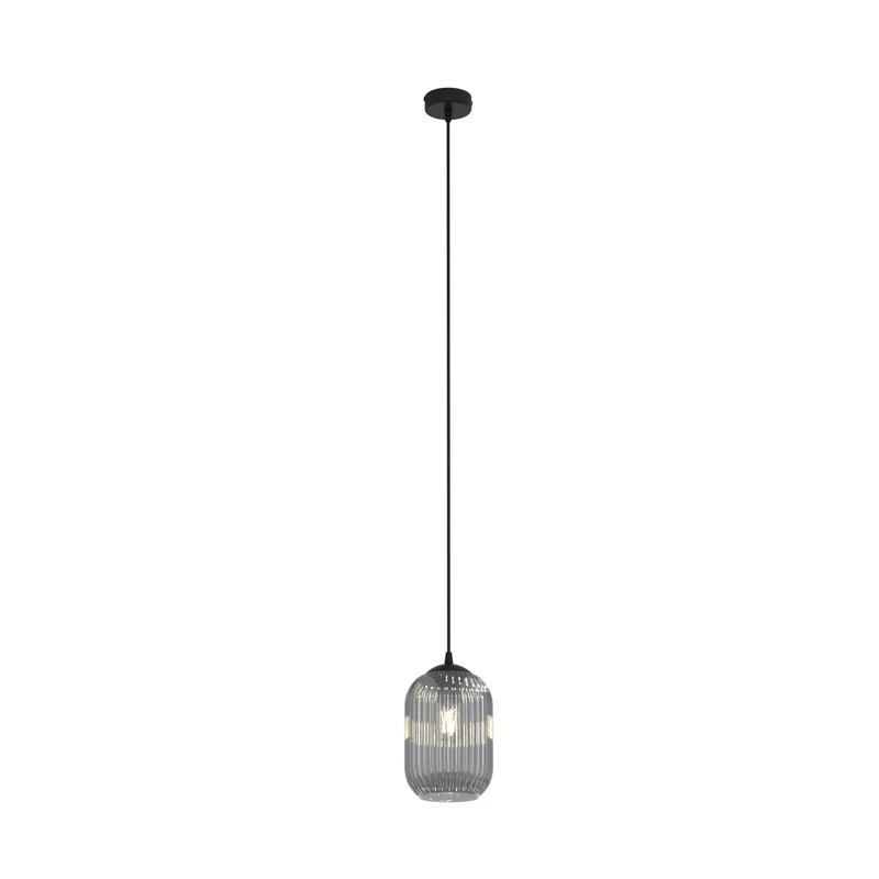 Suspension en verre teinté noir pas chère