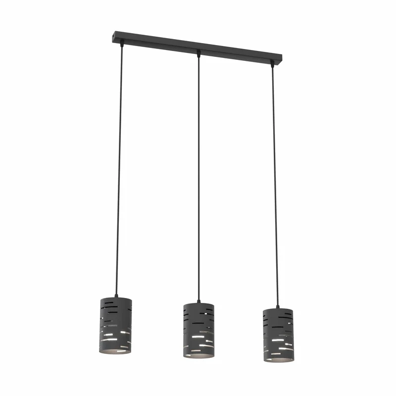 Plafonnier suspensions noires Salon
