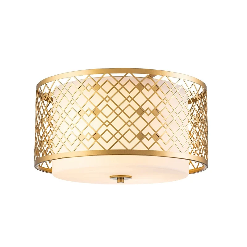 Luminaire plafonnier doré Salon