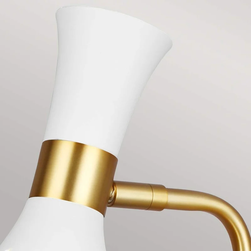 Lampe bureau blanc industriel